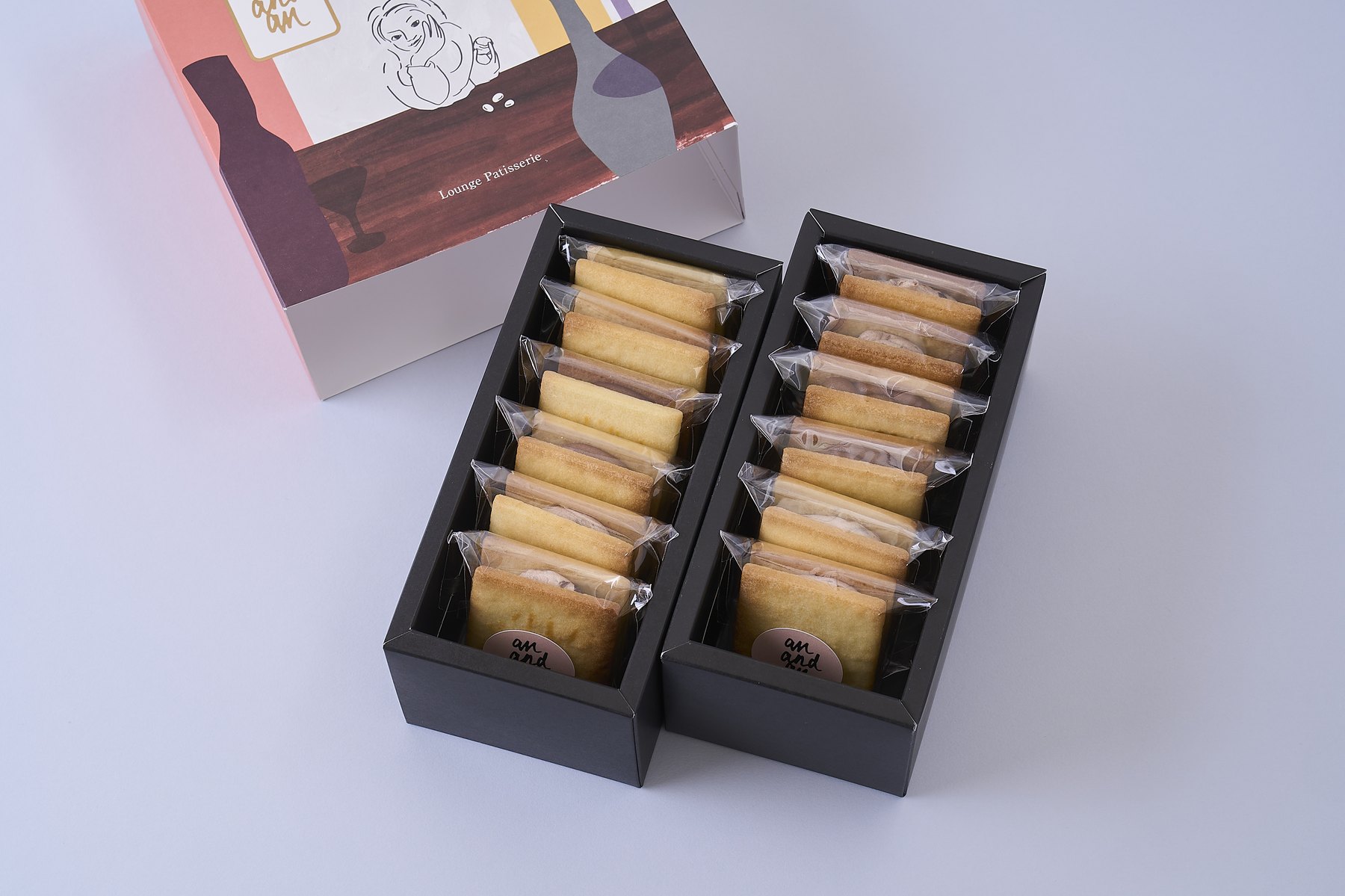 あんバターサブレサンドの化粧箱